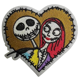 Jack Skellington & Sally - Nightmare before Christmas Embroidered Patch