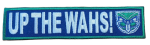 Auckland Warriors Up the Wahs Embroidered Patch #2