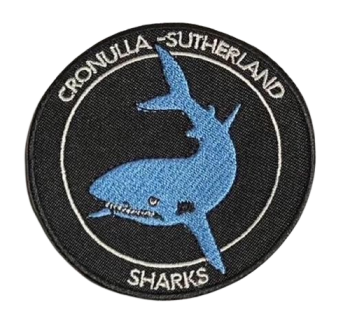 Cronulla Sutherland Sharks NRL Embroidered Patch