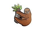 Happy Sloth Embroidered Patch