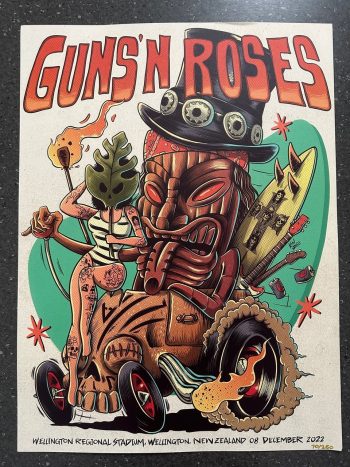 Guns N Roses Lithograph Poster - Wellington 2022