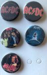 ACDC Badge / Button Set - 5 badges!