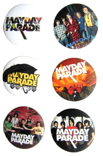 Mayday Parade Badge Button Set #2 - 6 badges!
