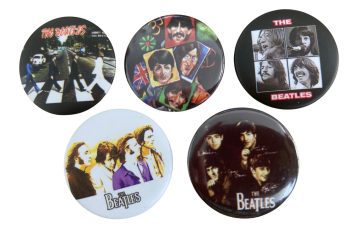The Beatles Badge Button Set - 5 badges!