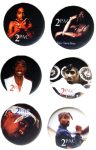 Tupac Badge Button Set #2 - 6 badges!