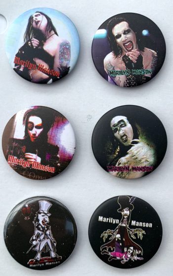 Marilyn Manson Badge / Button Set #4 - 6 badges!