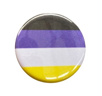 Nonbinary Non Binary Queer Pin Badge / Button - LGBTQ Pride