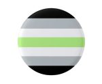 Agender Queer Pin Badge / Button  - LGBTQ Pride