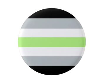 Agender Queer Pin Badge / Button  - LGBTQ Pride