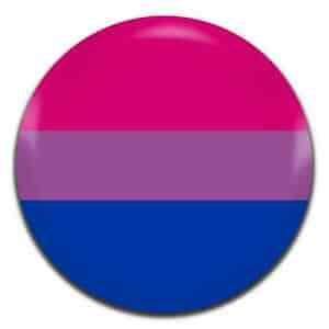 Bisexual Queer Pin Badge / Button - LGBTQ Pride