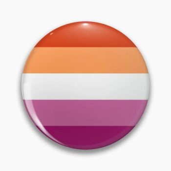 Lesbian Queer Pin Badge / Button - LGBTQ Pride