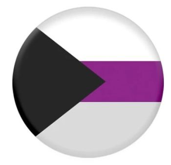 Demisexual Pin Badge / Button - LGBTQ Pride