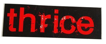 Thrice Sticker