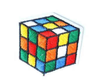 Rubiks Cube Embroidered Patch