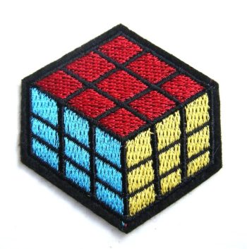 Rubics Cube Embroidered Mini Patch