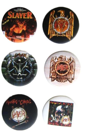Slayer Badge Button Set #2 - 6 badges!
