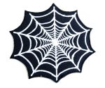 Spiderweb Embroidered Patch - Rockabilly Tattoo Style