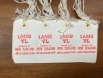 Vintage NZ Meat Butchers Paper Tags - White