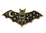 Spooky Magical Bat Enamel Pin / Badge
