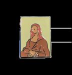 Mona Lisa Enamel Pin / Badge
