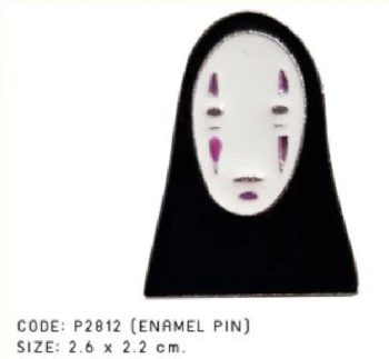No Face - Spirited Away Enamel Pin / Badge