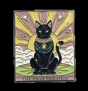 Tarot Cat Enamel Pin / Badge