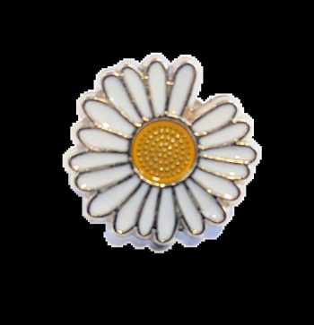 Daisy Enamel Pin / Badge