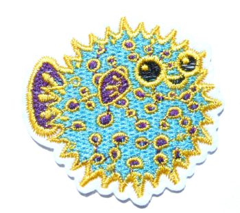 Puffer Fish Embroidered Patch