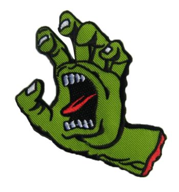 Zombie Hand Santa Cruz Embroidered Patch