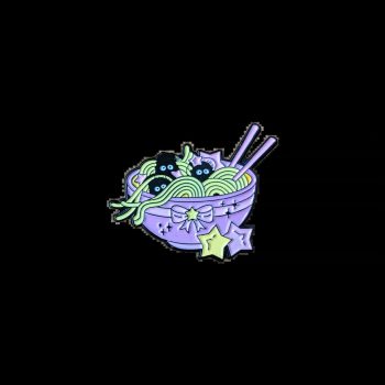 Pink Noodles Enamel Pin / Badge