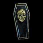 Skull Coffin Enamel Pin / Badge