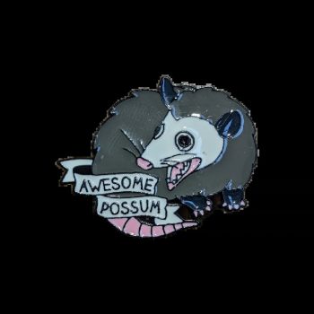 Awesome Possum Enamel Pin / Badge