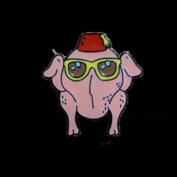 Friends Turkey Head Enamel Pin / Badge