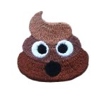 Poo Emoji Embroidered Mini Patch