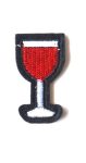 Glass of Wine Mini Embroidered Patch