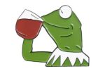 Meme Kermit the Frog Enamel Pin / Badge