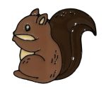 Squirrel Enamel Pin / Badge