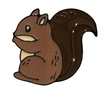 Squirrel Enamel Pin / Badge
