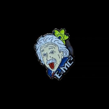 Albert Einstein E=mc2 Enamel Pin / Badge