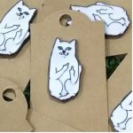 Flipping Cat Enamel Pin / Badge