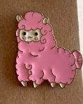 Pink Llama Enamel Pin / Badge