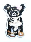 Puppy with Necklace Embroidered Patch