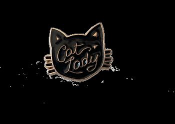 Cat Lady #2 Enamel Pin / Badge
