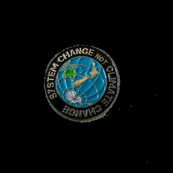 System Change Not Climate Change Enamel Pin / Badge