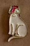 David Bowie Cat Enamel Pin / Badge