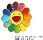 Rainbow Flower Enamel Pin / Badge