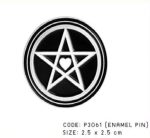 Heart Pentagram Enamel Pin / Badge