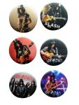Slash Badge / Button Set - 6 badges!