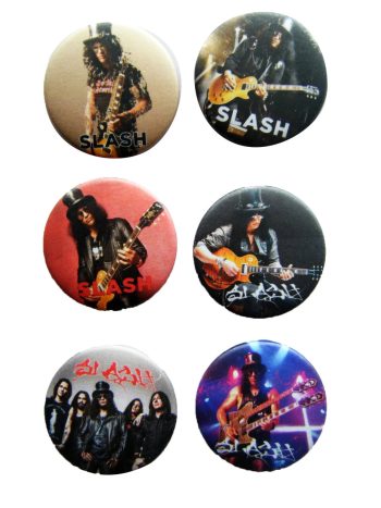 Slash Badge / Button Set - 6 badges!