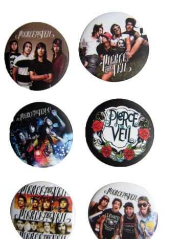 Pierce The Veil Badge Button Set #1 - 6 badges!